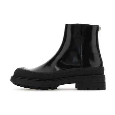 Alexander McQueen Tread Slick ZIpped Ankle Boot 'Black'
