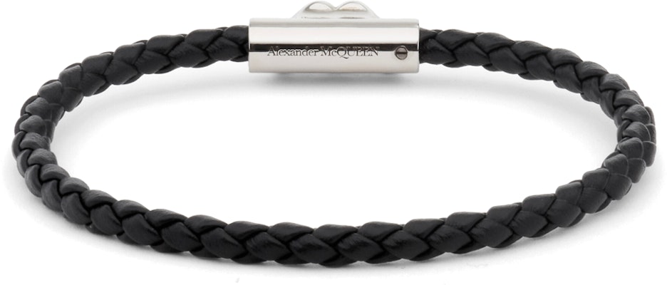 亞歷山大·麥昆 男款黑色壓紋標誌黃銅手鍊 7741771AAQV1118 Shop 亞歷山大·麥昆 男款黑色壓紋標誌黃銅手鍊 7741771AAQV1118