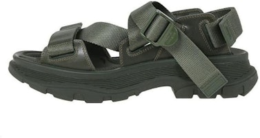 Alexander McQueen Strappy Leather Sport Sandal 'Khaki' 667815-W4R51-3230 Alexander McQueen Strappy Leather Sport Sandal 'Khaki' 667815-W4R51-3230