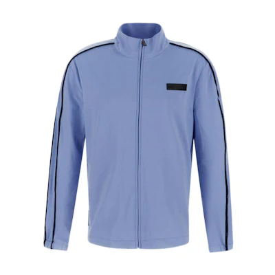 Alexander McQueen Striped Stand Collar Zip-Up Jacket 641389-RTT51-5355