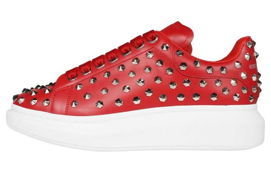 Alexander McQueen Studded Oversized Sneaker 'Red' 711142-WHQYW-6088