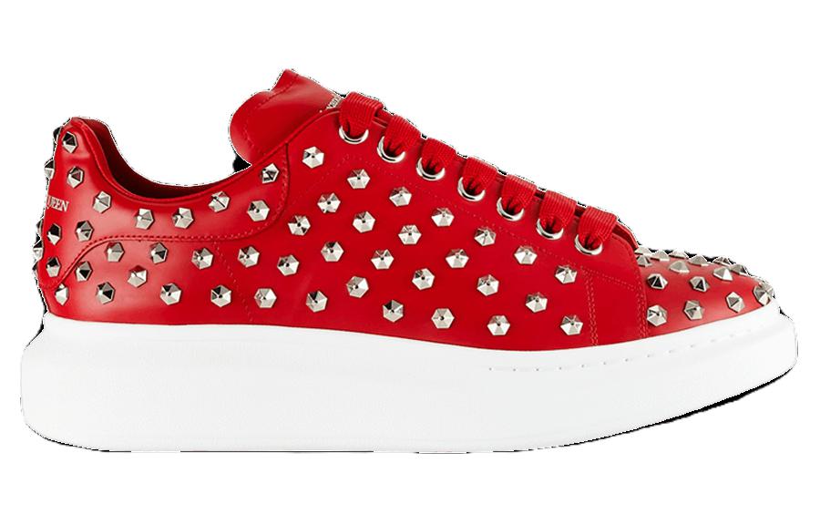 Alexander McQueen Studded Oversized Sneaker 'Red' 圖 2