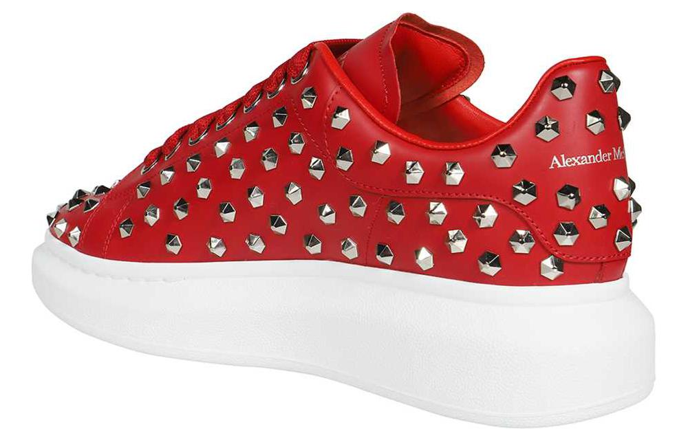 Alexander McQueen Studded Oversized Sneaker 'Red' 圖 4