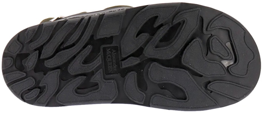 알렉산더 맥퀸 스웨이드 로고 버클 샌들 (그린) 735803WHXK53327 Shop 알렉산더 맥퀸 스웨이드 로고 버클 샌들 (그린) 735803WHXK53327