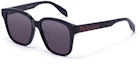 Buy Alexander McQueen Sunglasses Black Frame & Lens with Side Logo. AM0331SK-002 56