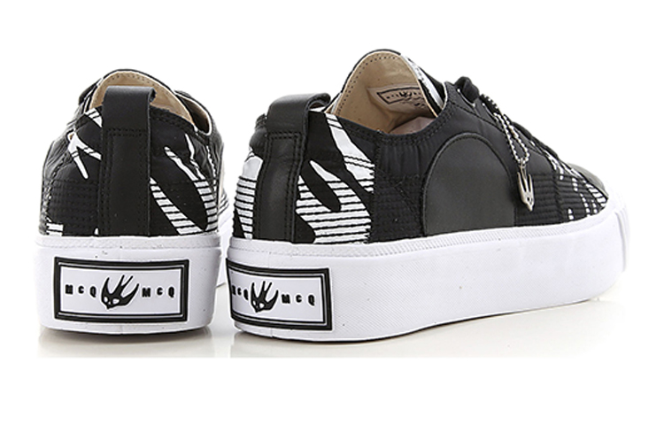 Alexander McQueen Swallow Orbyt Sneaker 'Black White' 圖 6