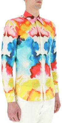 Alexander McQueen Tie-Dye Print Long Sleeve Shirt Floral Multicolor 609065QOO28-8500 Shop Alexander McQueen Tie-Dye Print Long Sleeve Shirt Floral Multicolor 609065QOO28-8500