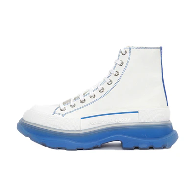 Alexander McQueen Tread Boot 'White Blue'