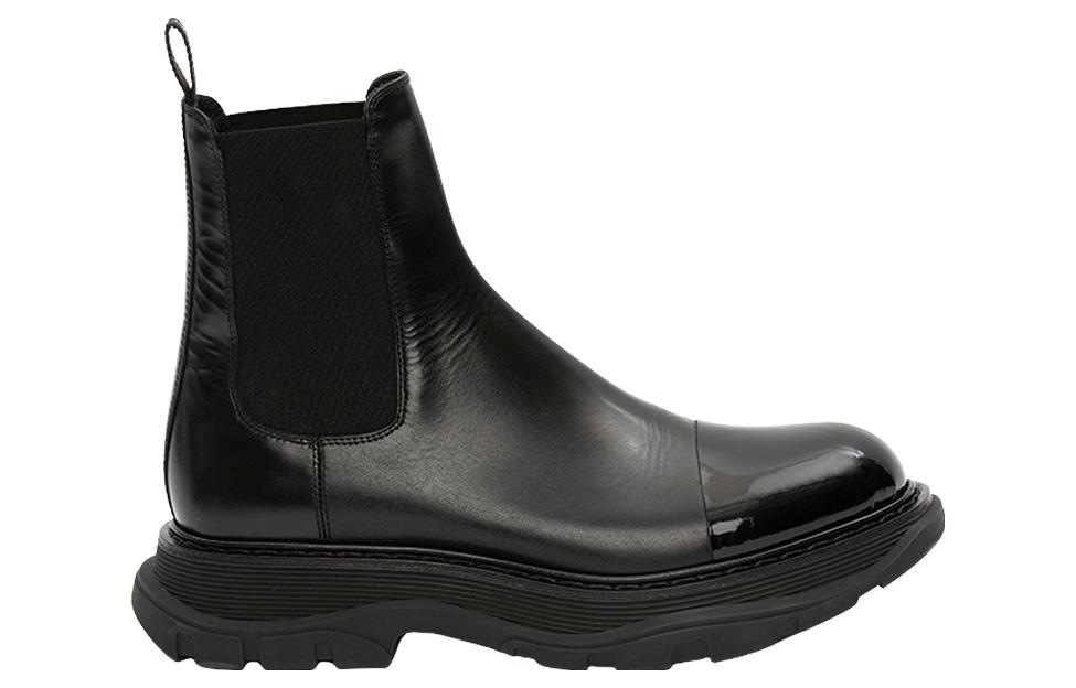 Order 亚历山大·麦昆黑色Tread切尔西靴 610814WHXH81000