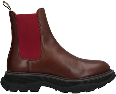Alexander McQueen Tread Chelsea Boot 'Coklat Burgundy' 682497-WHBNB-2186 Order Alexander McQueen Tread Chelsea Boot 'Coklat Burgundy' 682497-WHBNB-2186