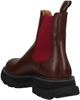 Alexander McQueen亞歷山大麥昆 皮革 簡約百搭 短筒 切爾西靴 男款 栗色 Purchase Alexander McQueen亞歷山大麥昆 皮革 簡約百搭 短筒 切爾西靴 男款 栗色