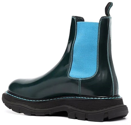 Alexander McQueen Tread Chelsea Boot 'Green Blue' 625229WHZ8D3129 Lookbook Alexander McQueen Tread Chelsea Boot 'Green Blue' 625229WHZ8D3129