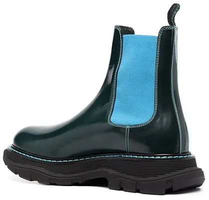 Alexander McQueen Tread Chelsea Boot 'Hijau Biru' 625229WHZ8D3129 Lookbook Alexander McQueen Tread Chelsea Boot 'Hijau Biru' 625229WHZ8D3129
