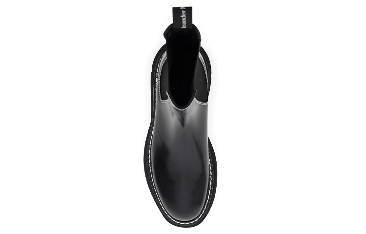Shop Alexander McQueen Tread Chelsea Boots 'Hitam' 625229WHZ8D1053