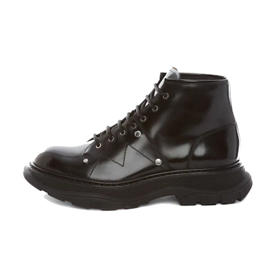 Alexander McQueen Tread Lace-Up Ankle Boots 'Black'