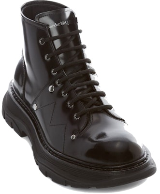Alexander McQueen Tread Lace-Up Ankle Boots 'Black' 604253WHQS01000 Lookbook Alexander McQueen Tread Lace-Up Ankle Boots 'Black' 604253WHQS01000