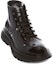 Lookbook Alexander McQueen Tread Lace-Up Ankle Boots 'Hitam' 604253WHQS01000
