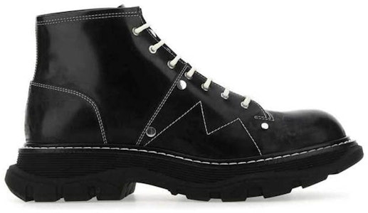 亞歷山大·麥昆 時尚簡約 休閒系帶馬丁靴 黑色 Order 亞歷山大·麥昆 時尚簡約 休閒系帶馬丁靴 黑色