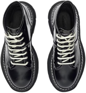 亞歷山大·麥昆 時尚簡約 休閒系帶馬丁靴 黑色 Purchase 亞歷山大·麥昆 時尚簡約 休閒系帶馬丁靴 黑色