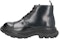Alexander McQueen But Kombat Kulit Hitam Tali Kasut Tread 652885WHSW11000