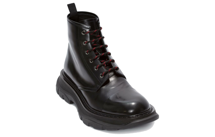 Lookbook アレキサンダー・マックイーン トレッド レース ブーツ (ブラック) 535199WHSW11000