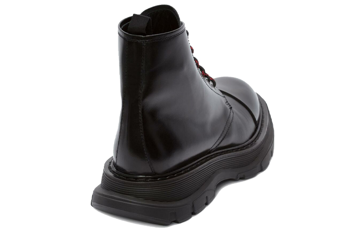 Shop Alexander McQueen Tread Lace Boot 'Hitam' 535199WHSW11000