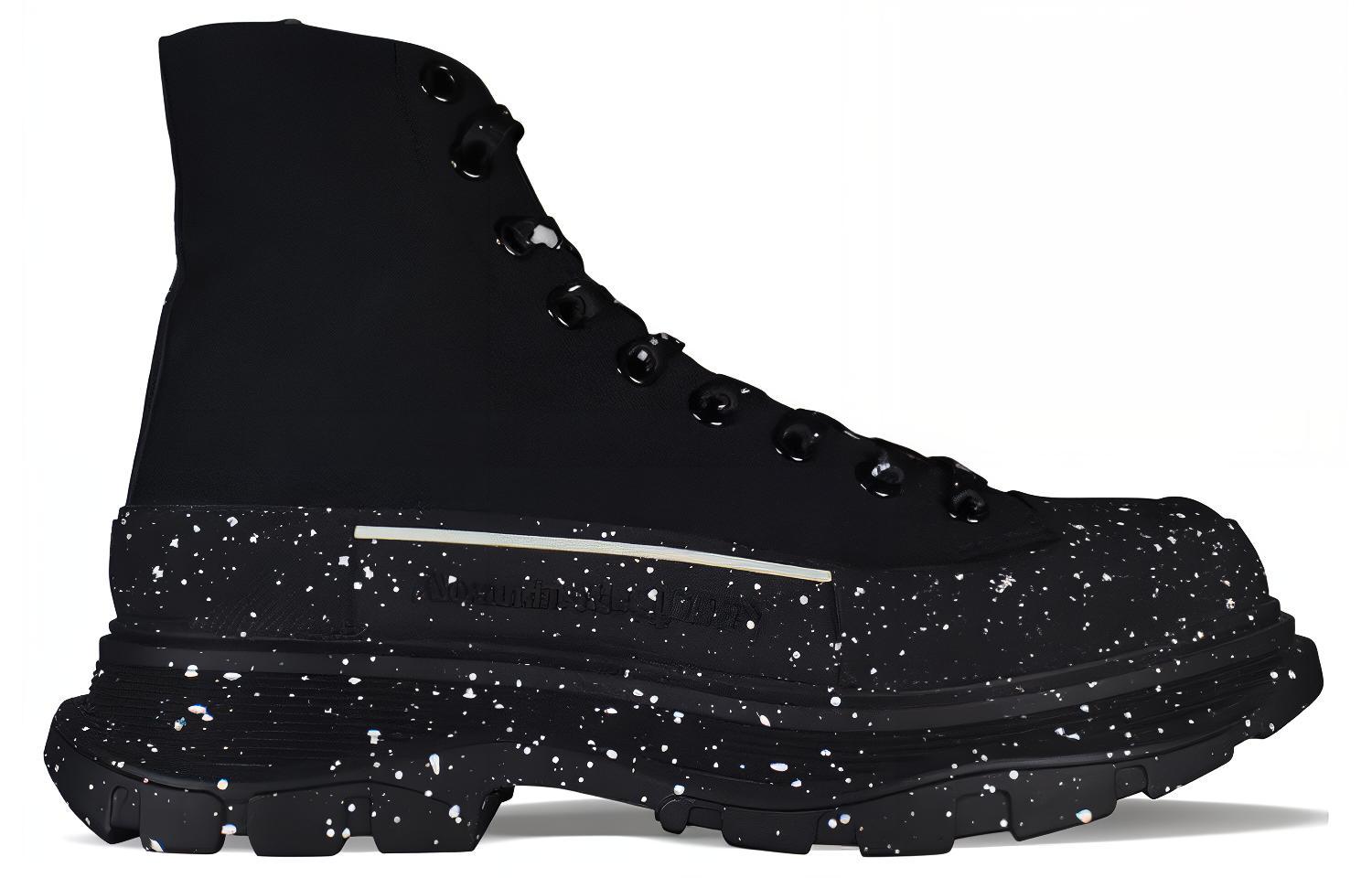 Order Alexander McQueen亞歷山大麥昆 Tread Slick 皮革 百搭舒適 低筒靴 男款 黑色