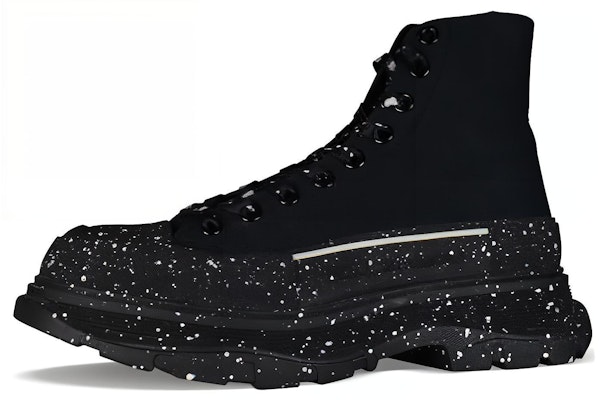 Alexander McQueen亞歷山大麥昆 Tread Slick 皮革 百搭舒適 低筒靴 男款 黑色 Lookbook Alexander McQueen亞歷山大麥昆 Tread Slick 皮革 百搭舒適 低筒靴 男款 黑色