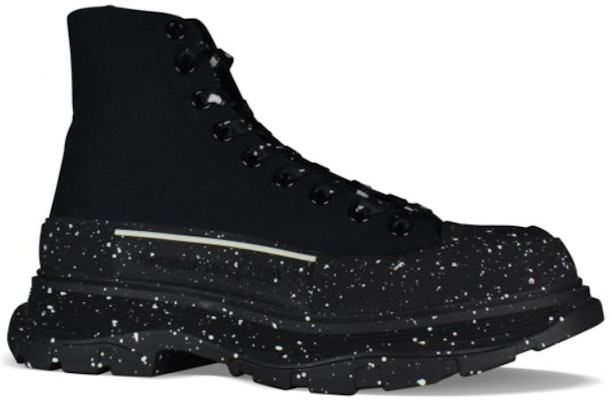 Alexander McQueen亞歷山大麥昆 Tread Slick 皮革 百搭舒適 低筒靴 男款 黑色 Shop Alexander McQueen亞歷山大麥昆 Tread Slick 皮革 百搭舒適 低筒靴 男款 黑色