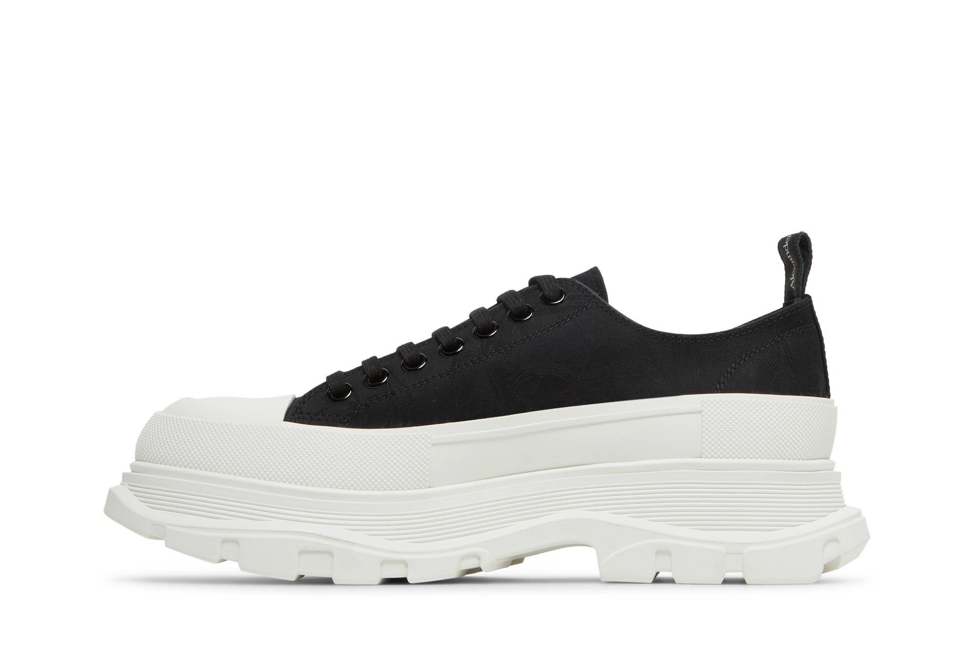 Lookbook Alexander McQueen Tread Slick 'Hitam Putih Gading' 662680-W4QK1-1320