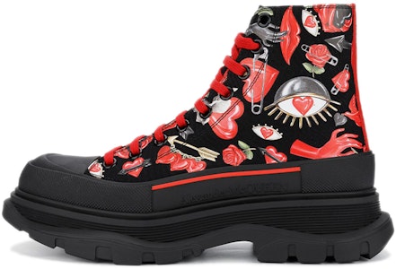 亚历山大·麦昆 Tread Slick '黑红' 运动鞋 660398W4L3V1037 Buy 亚历山大·麦昆 Tread Slick '黑红' 运动鞋 660398W4L3V1037