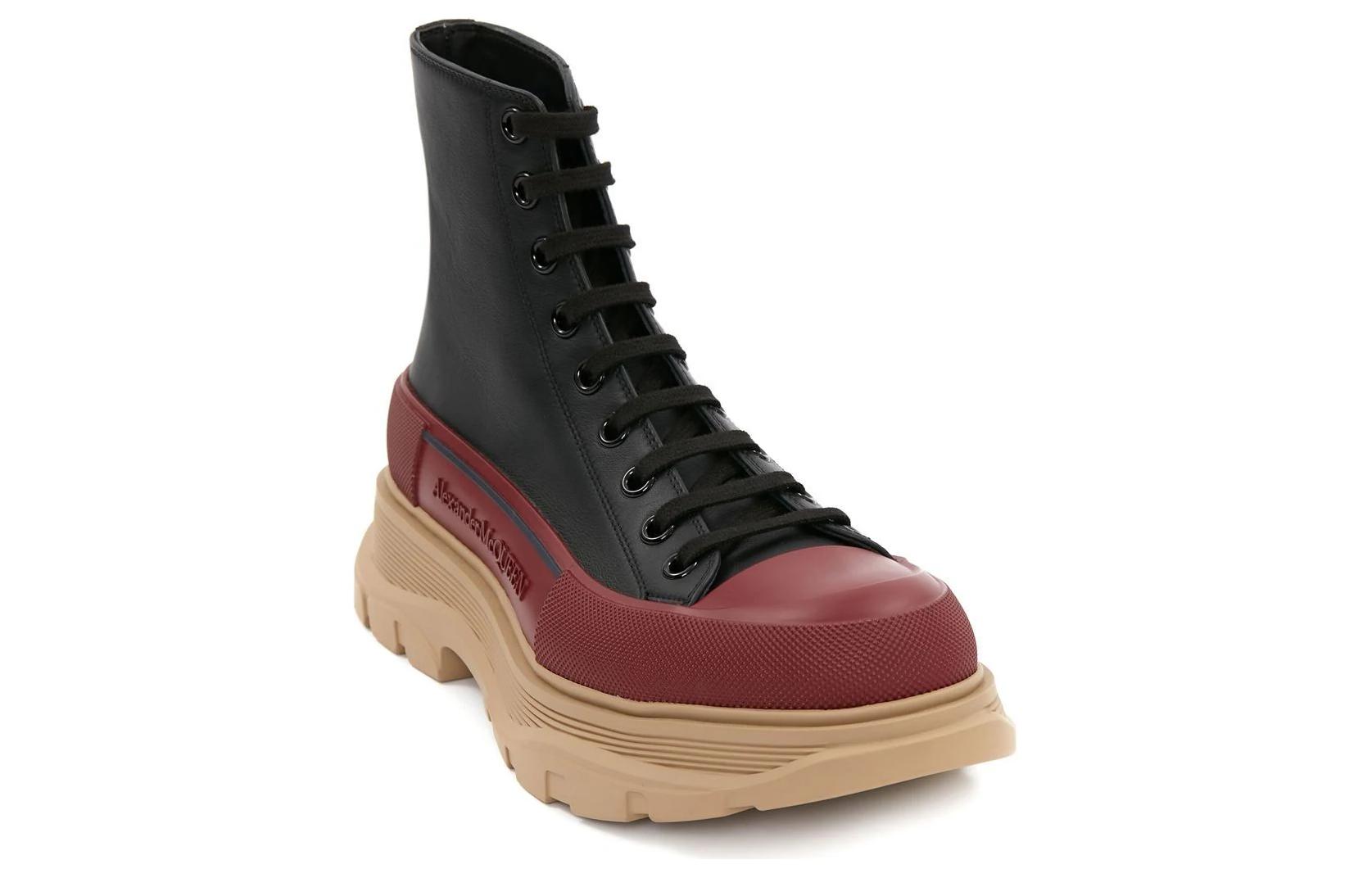Lookbook Alexander McQueen Tread Slick 'Hitam Merah' 705661WHZ6H1541