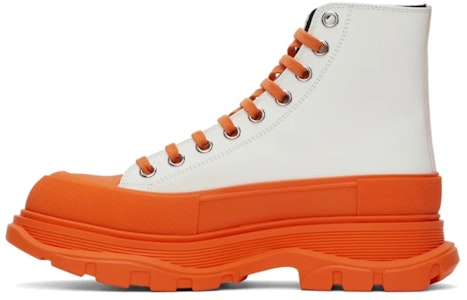 Alexander McQueen Tread Slick 'Orange White' Sepatu Oranye Putih 627206WHYK39350 Buy Alexander McQueen Tread Slick 'Orange White' Sepatu Oranye Putih 627206WHYK39350