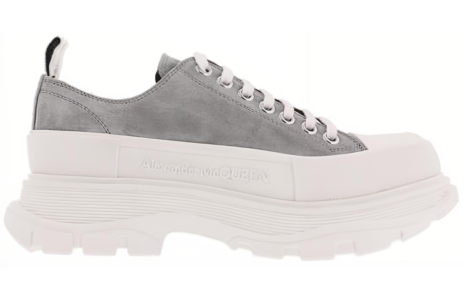 Alexander McQueen Tread Slick 'Stylish Versatile Casual Platform Grey' 圖 2