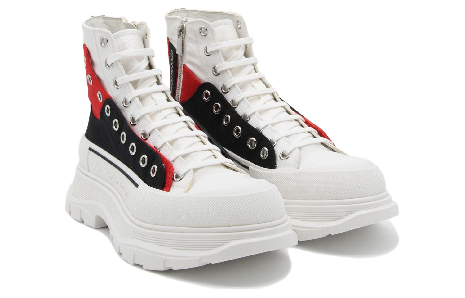 Alexander McQueen Tread Slick 'White Black Red' 圖 4