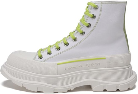 亞歷山大·麥昆 Tread Slick 系帶厚底短靴 白色 Buy 亞歷山大·麥昆 Tread Slick 系帶厚底短靴 白色