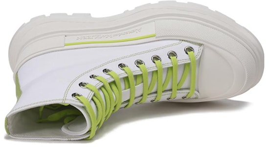 亞歷山大·麥昆 Tread Slick 系帶厚底短靴 白色 Purchase 亞歷山大·麥昆 Tread Slick 系帶厚底短靴 白色