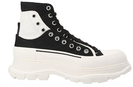 亞歷山大·麥昆 Tread Slick 圓頭時尚綁帶短靴 男款 黑色 Order 亞歷山大·麥昆 Tread Slick 圓頭時尚綁帶短靴 男款 黑色