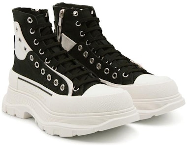 亞歷山大·麥昆 Tread Slick 圓頭時尚綁帶短靴 男款 黑色 Lookbook 亞歷山大·麥昆 Tread Slick 圓頭時尚綁帶短靴 男款 黑色