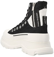 亞歷山大·麥昆 Tread Slick 圓頭時尚綁帶短靴 男款 黑色 Shop 亞歷山大·麥昆 Tread Slick 圓頭時尚綁帶短靴 男款 黑色