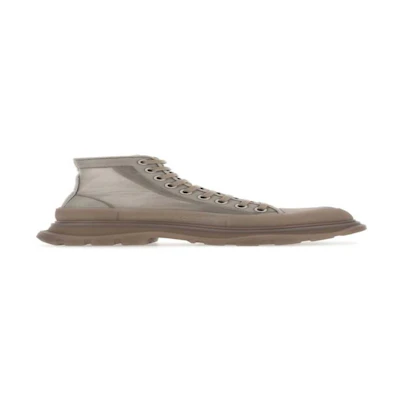 Alexander McQueen Tread Slick Ankle Boots 'Dove Grey Mesh'