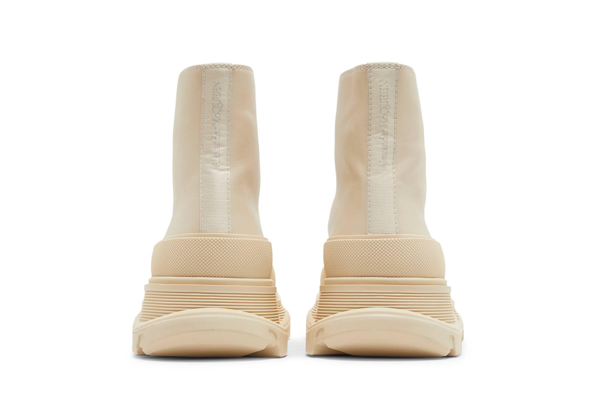 Details for (W) アレキサンダー・マックイーン トレッド スリック ブーツ (ベージュ) 627206-WIAG6-5593