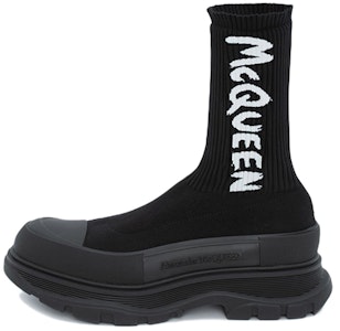 マックイーン トレッド スリック ブーツ "落書きブラック" 705671-W4TV1-1070 Buy マックイーン トレッド スリック ブーツ "落書きブラック" 705671-W4TV1-1070