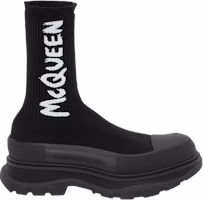 Alexander McQueen Tread Slick Boot 'Black Graffiti' 705671-W4TV1-1070 Alexander McQueen Tread Slick Boot 'Black Graffiti' 705671-W4TV1-1070