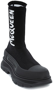 マックイーン トレッド スリック ブーツ "落書きブラック" 705671-W4TV1-1070 Lookbook マックイーン トレッド スリック ブーツ "落書きブラック" 705671-W4TV1-1070