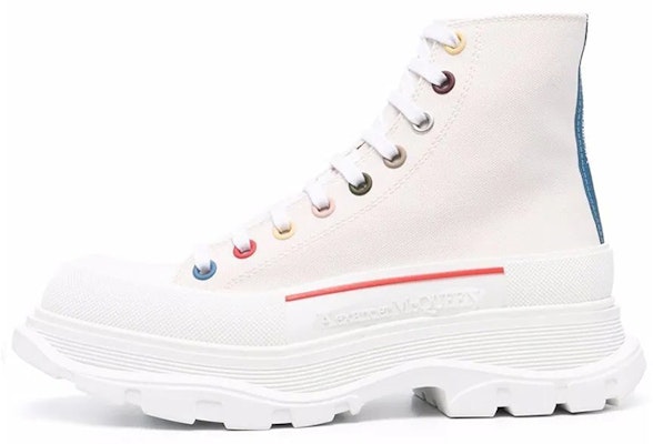 알렉산더 맥퀸 트레드 슬릭 부츠 '패브릭 베이지 밀크' 604254W4MVG9533 Buy 알렉산더 맥퀸 트레드 슬릭 부츠 '패브릭 베이지 밀크' 604254W4MVG9533