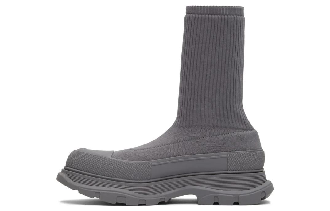 Alexander McQueen Tread Slick Boot 'Graffiti - Grey' 705671-W4TV1-1817