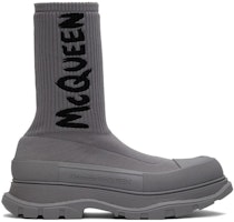 알렉산더 맥퀸 트레드 슬릭 부츠 '그라피티 - 그레이' 705671-W4TV1-1817 Order 알렉산더 맥퀸 트레드 슬릭 부츠 '그라피티 - 그레이' 705671-W4TV1-1817