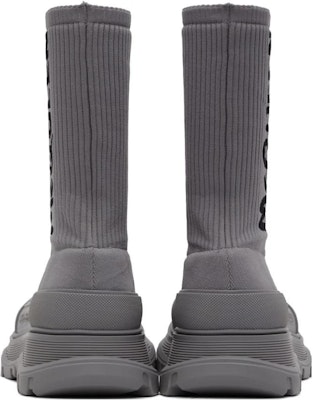 Alexander McQueen Tread Slick Boot 'Graffiti - Grey' 705671-W4TV1-1817 Shop Alexander McQueen Tread Slick Boot 'Graffiti - Grey' 705671-W4TV1-1817