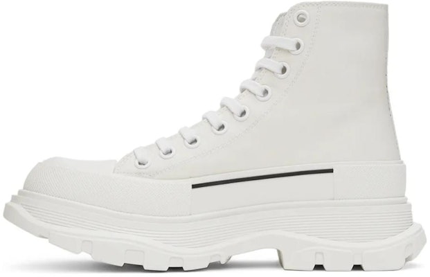 Alexander McQueen Tread Slick Boot 'Graffiti Logo - White' 682422WIABD9488 Buy Alexander McQueen Tread Slick Boot 'Graffiti Logo - White' 682422WIABD9488